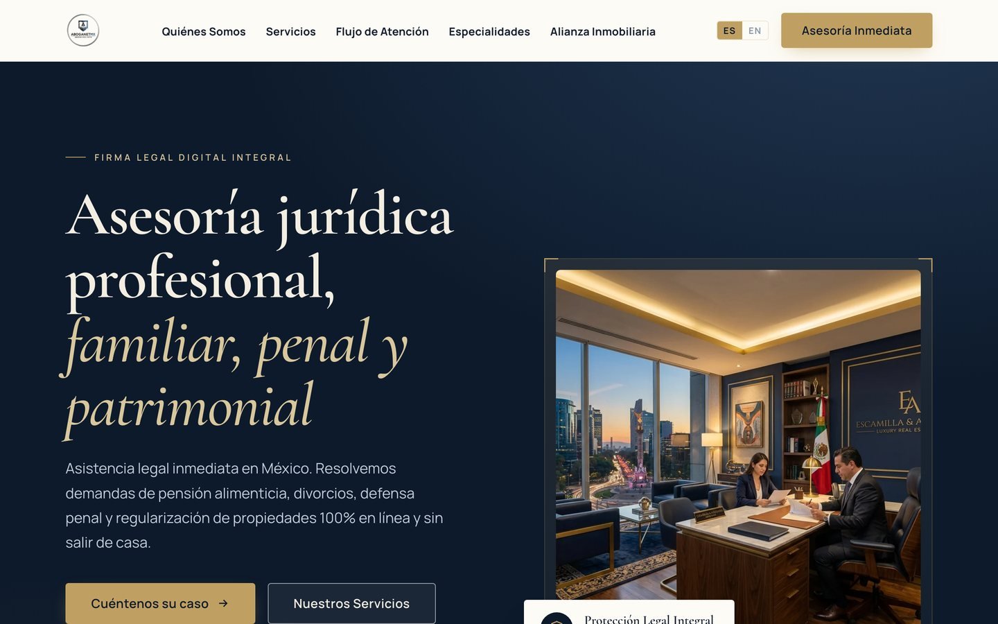 Sitio web de Aboganet